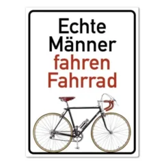 Magnet "Echte Männer fahren Fahrrad"