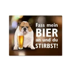 Magnet "Fass mein Bier an" mit Hund