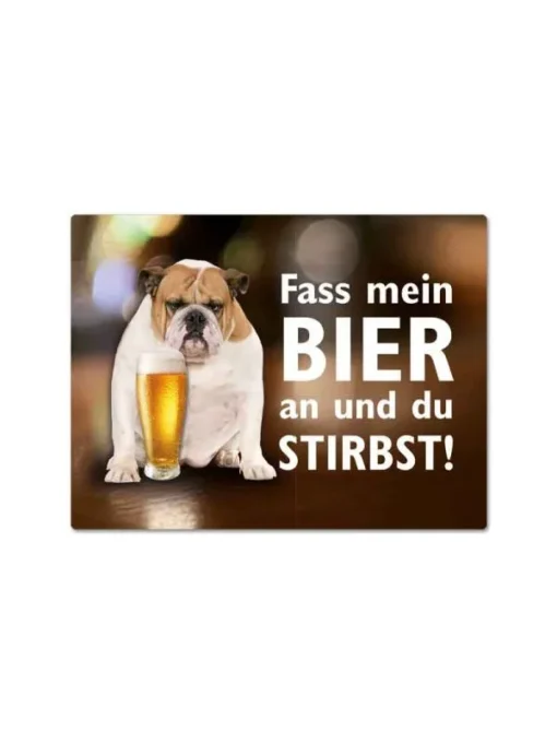 Magnet "Fass mein Bier an" mit Hund