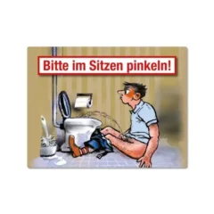 Magnet "Bitte im Sitzen pinkeln!"