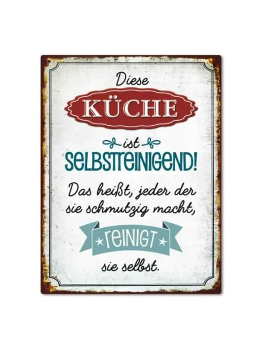 Magnet "Diese Küche ist selbstreinigend!"