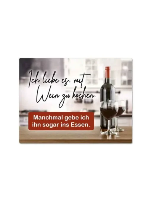 Magnet "Mit Wein kochen"