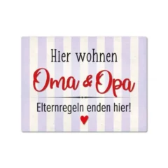 Magnet "Hier wohnen Oma & Opa"
