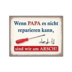 Magnet "Wenn Papa es nicht reparieren kann"