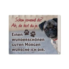 Magnet "Schon jemand da?" - Hund