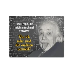 Magnet "Bin ich verrückt?" mit Albert Einstein
