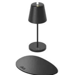 Tischleuchte PORTOFINO mit Akku by Sompex - magnetisch & schwenkbarer Kopf, Farbe schwarz