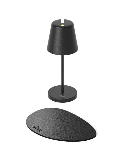 Tischleuchte PORTOFINO mit Akku by Sompex - magnetisch & schwenkbarer Kopf, Farbe schwarz