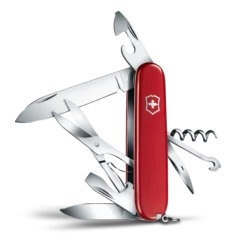 Victorinox - Schweizer Taschenmesser Climber, aufrecht und Werkzeug ausgeklappt