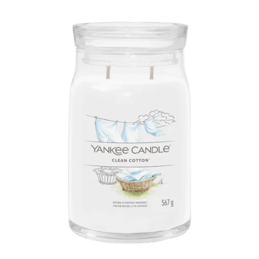 Yankee Candle Duftkerze - Clean Cotton, Large Glas