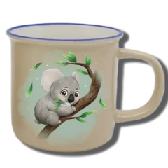 Handgemachte Tasse "Koala" mit Wunschname