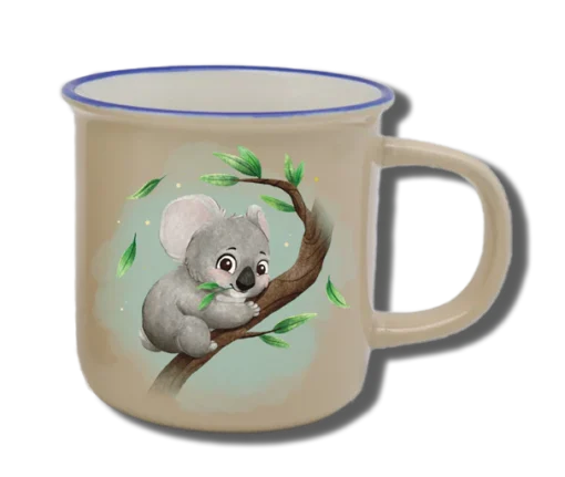Handgemachte Tasse "Koala" mit Wunschname