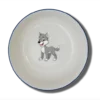 Schale Natur (Ø 15cm) "Wolf" mit Wunschname