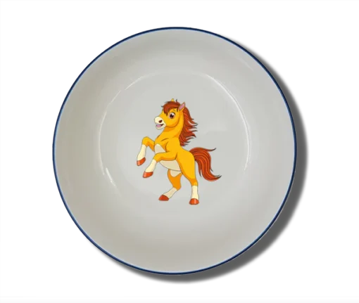 Schale Natur (Ø 15cm) "Pferd" mit Wunschname