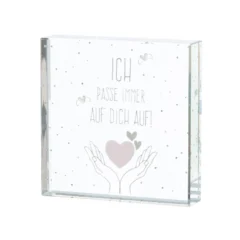 Briefbeschwerer „Herzchen“ aus Glas