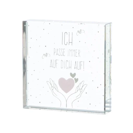 Briefbeschwerer „Herzchen“ aus Glas