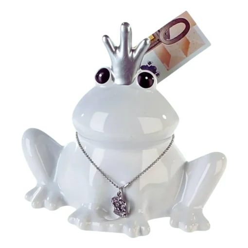 Spardose und Dekofigur "Froschkönig"