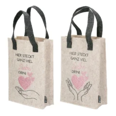 Geschenktasche "Herzchen" aus Filz