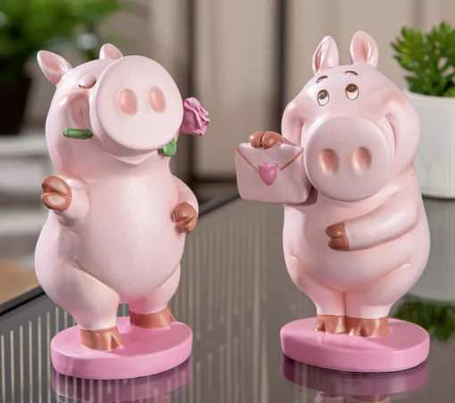 Schwein-Figur „Babe“ aus Kunstharz