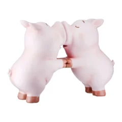 Schwein-Figur „Kissing Babe“ aus Kunstharz