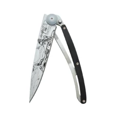 Deejo 37g - Taschenmesser mit Ebenholzgriff - Easy Rider