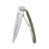 Deejo 37g - Taschenmesser mit Khaki-Aluminiumgriff - Wikinger Vegvisir