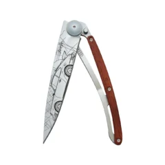 Deejo 37g - Taschenmesser mit Korallenholzgriff - Youngtimer