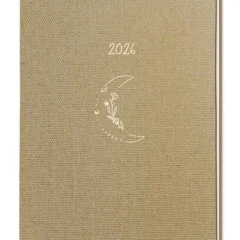 Terminplaner "Mond" 2026 im Leinenlook - Grafik Werkstatt, Cover