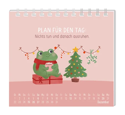 Mini Kalender "Chill Mode" 2026 von Grafik Werkstatt, Monat Dezember