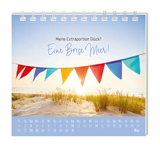Mini Kalender "Extraportion Glück" 2026 von Grafik Werkstatt, Monat Mai