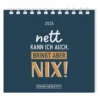 Mini Kalender "Nett kann ich" 2026 von Grafik Werkstatt, Cover