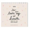 Mini Kalender "Der beste Tag" 2026 von Grafik Werkstatt, Cover-Blatt