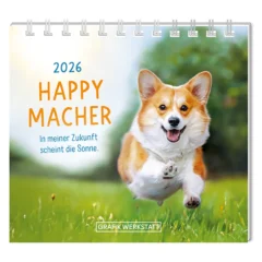 Mini Kalender "Happymacher" 2026 von Grafik Werkstatt, Cover