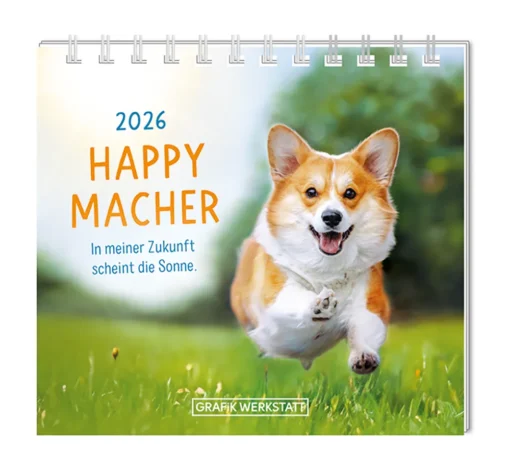 Mini Kalender "Happymacher" 2026 von Grafik Werkstatt, Cover