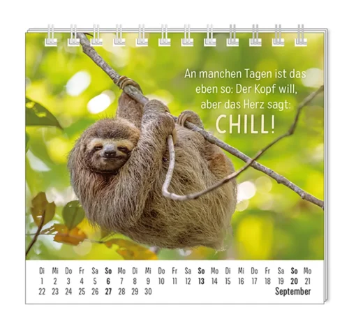 Mini Kalender "Happymacher" 2026 von Grafik Werkstatt, Monat September