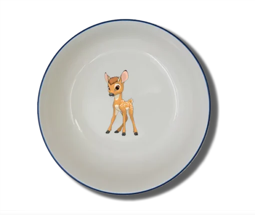 Schale Natur (Ø 15cm) "Reh" mit Wunschname