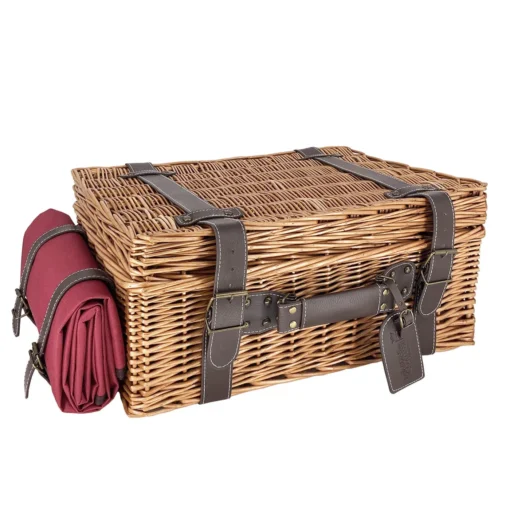 Picknickkorb "Champs-Elysées" rot, für 2/4/6 Personen
