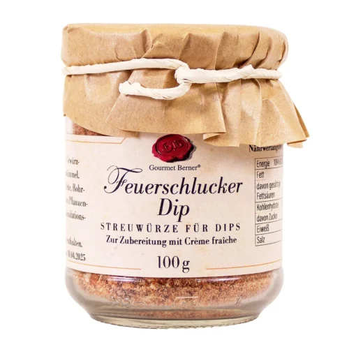 Gourmet Berner® Feuerschlucker Dip - Streuwürze für Dips im Glas