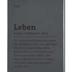 Terminplaner "Das Leben" 2026 im Lederlook - Grafik Werkstatt, Cover
