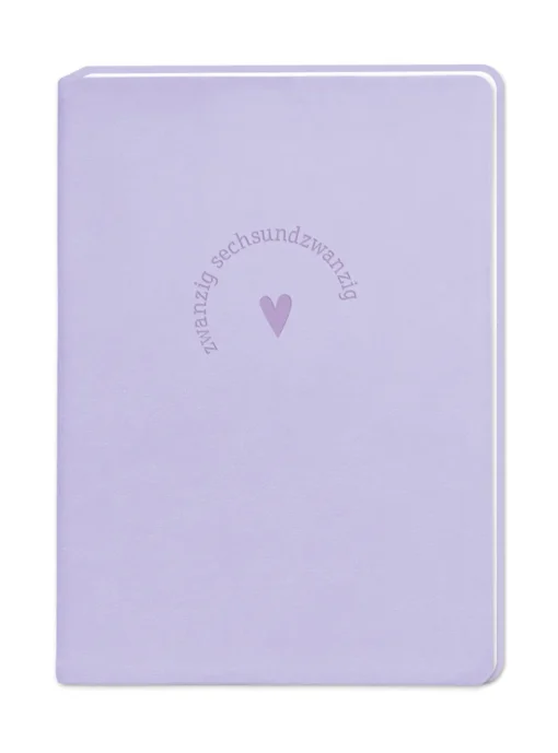 Terminplaner 2026 Lavender im Lederlook - Grafik Werkstatt, Cover