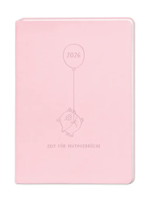 Terminplaner "Mutausbrüche" 2026 im Lederlook - Grafik Werkstatt, Cover