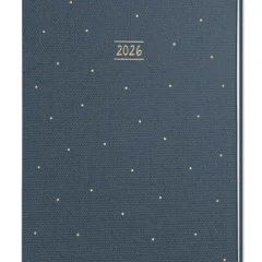Terminplaner "Punkte" 2026 im Leinenlook - Grafik Werkstatt, Cover