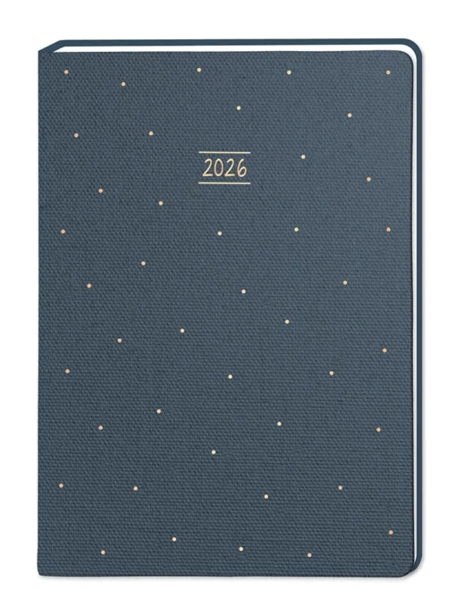 Terminplaner "Punkte" 2026 im Leinenlook - Grafik Werkstatt, Cover