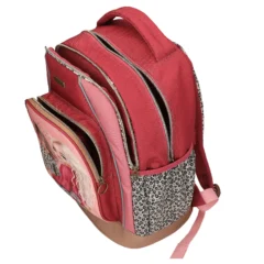 TOPModel Schulrucksack LEOHEART, schräg von oben mit leicht geöffneten Fächern