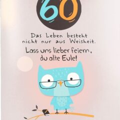 Musikkarte mit Überraschung "60"