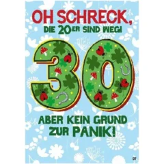 Musikkarte mit Überraschung "30. Geburtstag"
