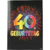 Musikkarte mit Überraschung "40. Geburtstag"