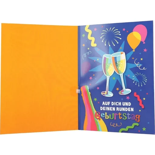 Musikkarte mit Überraschung "Happy 50 Birthday"