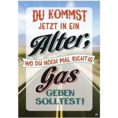 Musikkarte mit Überraschung "Gas"