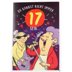 Musikkarte mit Überraschung "17 sein"